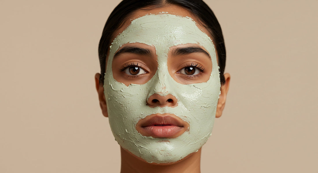Image of a beautiful woman with a facial mask on representing the future of anti-aging